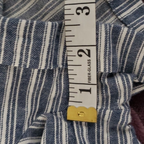 Aeropostale.NWT. Blue & White Striped Shorts; Elastic Waist; Pockets Size XS - Picture 10 of 14